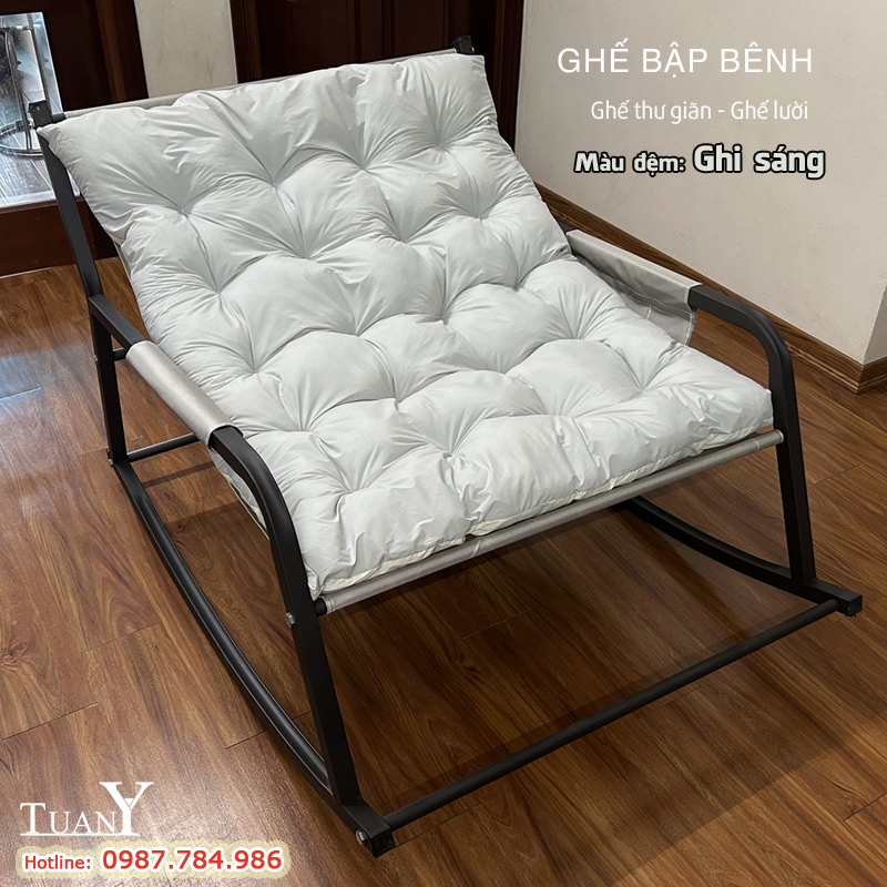 Bạn có thể lựa chọn thêm Đệm cho ghế bập bênh màu