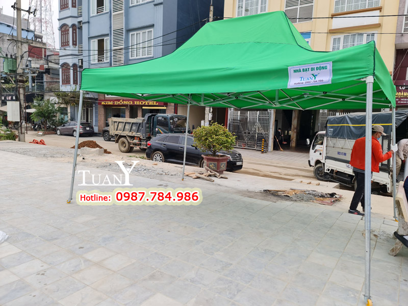 Lều xếp di động 4mx6m MK6 là loại nhà bạt rộng lớn nhất