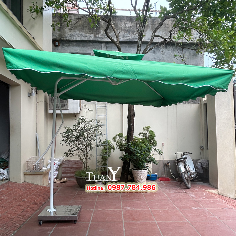 Ô lệch tâm màu xanh lá