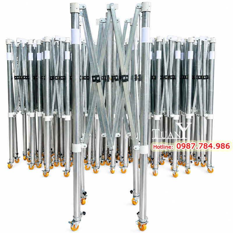 Khung nhà bạt gấp gọn loại chân trụ tròn, làm từ thép mạ kẽm dày dặn