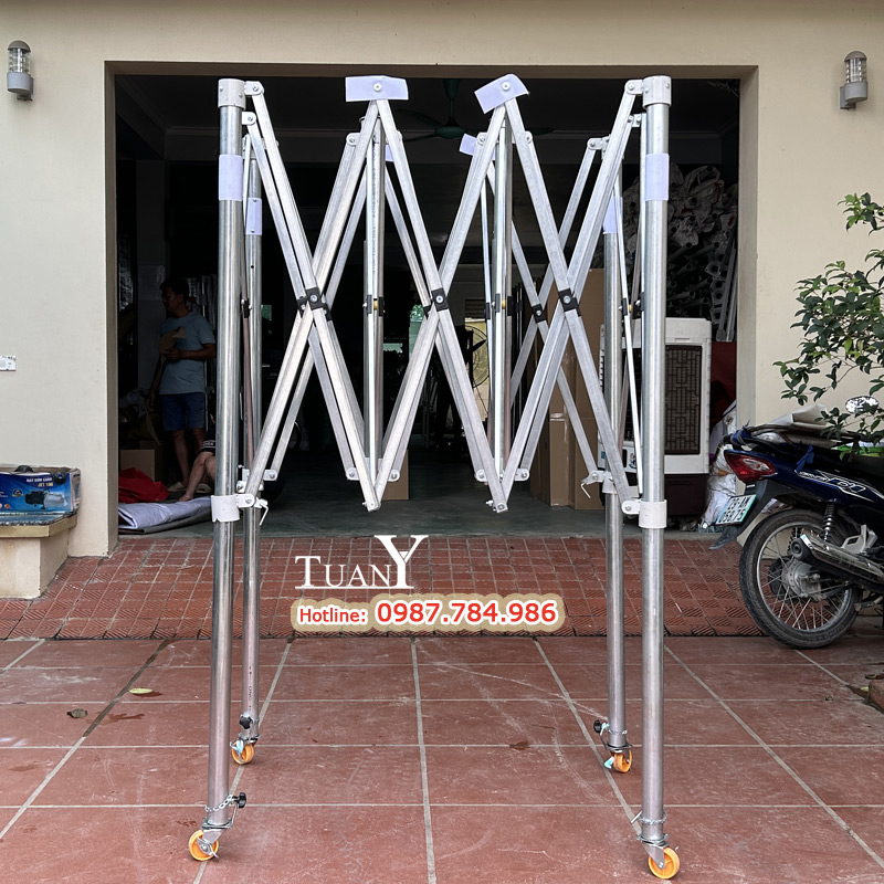 Khung nhà bạt gấp gọn loại chân trụ tròn, siêu bền, chắc chắn