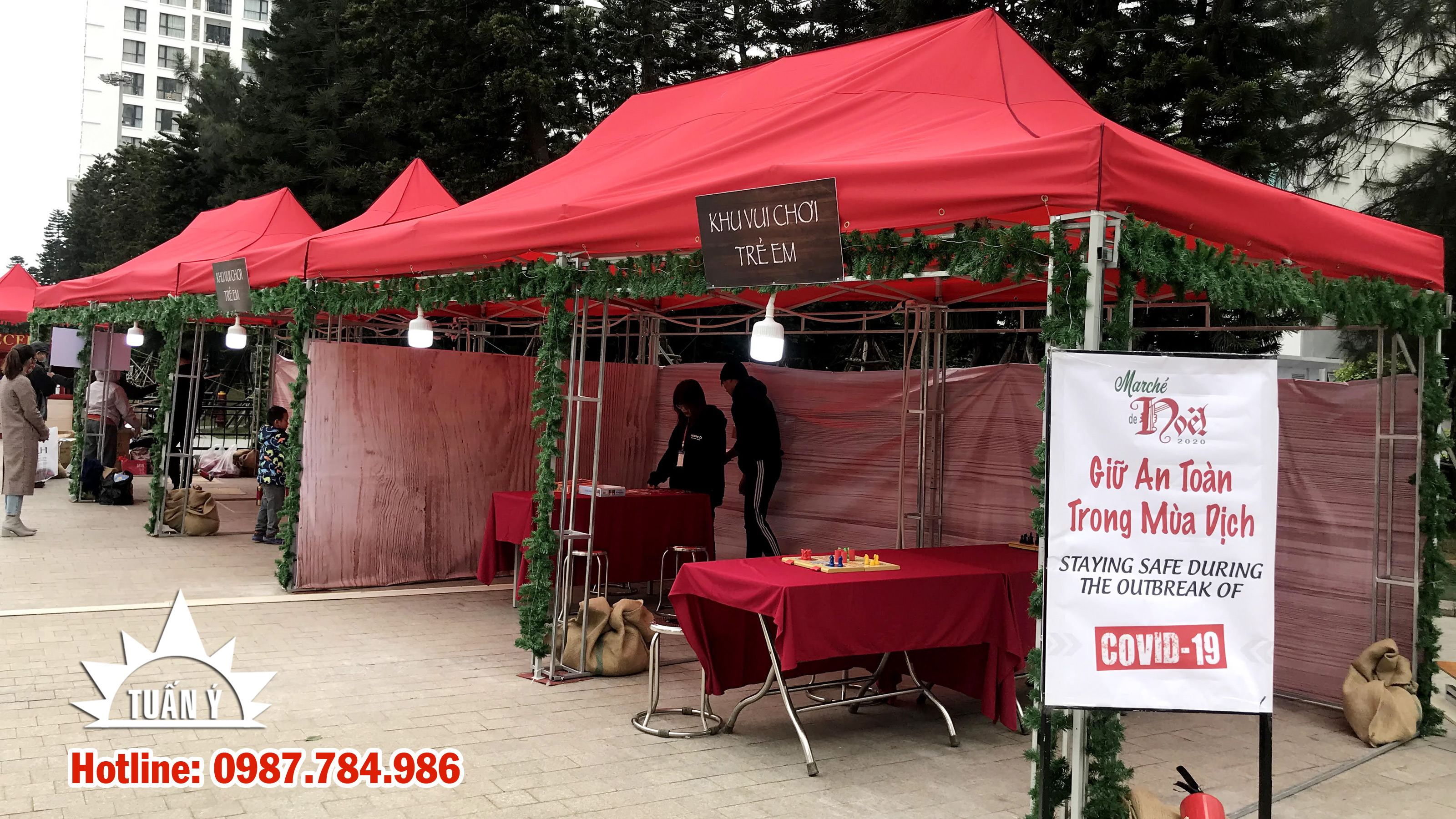 Nhà bạt gấp gọn 18m vuông